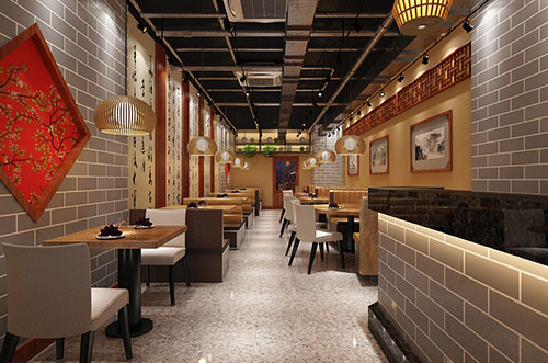 翠屏传统中式餐厅餐馆装修设计效果图