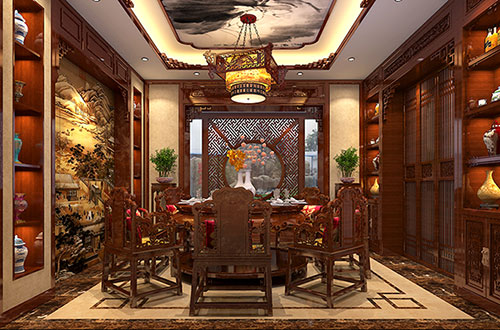 翠屏温馨雅致的古典中式家庭装修设计效果图