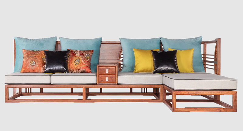 翠屏中式家居装修实木沙发组合家具效果图